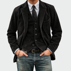 Riviera | Conjunto de chaqueta y chaleco de terciopelo